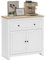 HOMCOM Sideboard Storage Cabinet, Morden Kitchen Cupboard with Adjustable Shelf, Drawer and Double Doors, Sideboard for Living Room, Dining Room, Hallway, White