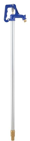 VEVOR Borne Incendie Antigel 1280 mm Robinet Extérieur de Jardin, avec Profondeur d'Enfouissement 609,6 mm, Raccord d'Entrée et de Sortie G 3/4 po, sans Plomb, pour Irrigation de Jardin, de Ferme