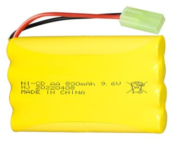Cecicebb Batterie Ni-Cd AA rechargeable 9,6 V 800 mAh avec mini connecteur Tamiya pour jouets de voiture électriques télécommandés