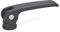Ganter Normelemente | Exzenterspanner mit Innengewinde - 927-82-M6-B-B | Hebel Zink-Druckguss, schwarz | 1 Stück