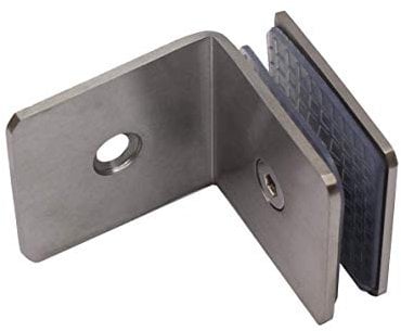 Gummiprodukt MB932 - Edelstahl Glashalter (E= Wand/Glas in 43x57x45mm)