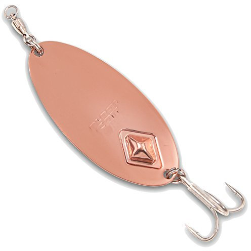 Black Cat Battle Spoon 10cm - Wallerblinker zum Spinnfischen auf Wels, Welsblinker zum Spinnangeln auf Waller, Blinker, Spinnköder, Gewicht:60g, Farbe:kupferfarben