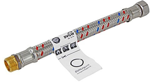 Meiflex Panzerschläuche für Sanitär, Heizung, Klima 1/2 Zoll, 300 mm