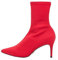 NAKED WOLFE, ISABELLA, Scarpe Stivaletto Moda Fashion Elasticizzato Lycra, Tacco 7 cm, Red, 39 EU