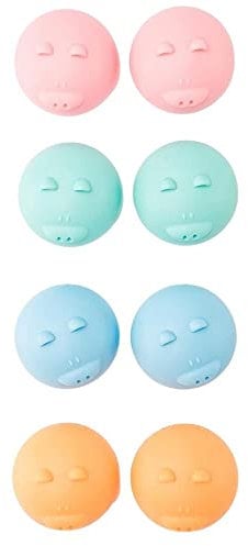 SPORTS WORLD VISION Fun and Cute Piggy Range Contact Lens Storage Soaking Case | for Travel and Spare Cases | 3 Cases of Same Colour | Blue | for Multipurpose Lens Solutions