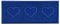Nicoman Heart Shape Embossed Entrance Door Mat Non Slip Dirt Trapper PVC Spaghetti Mat with Rubber Base, Jet Washable Quick Drying Doormat Watertight Indoor or Outdoor - (Runner, Blue, 150 x 60cm)