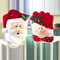 Fontee® 1 Paar Weihnachtsdekoration Stuhlhussen, Santa Hut Stuhlhussen, Weihnachtsmann Mütze Stuhlrückenbezug Rot Hut Stuhlrückenbezug Weihnachten Esstischparty Dekor (Opa und Oma)