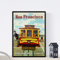Nacnic Vintage Poster Vintage Poster Amerika. San Francisco. A4-Format