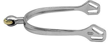 Sprenger Pferde Sporen Ultra fit Comfort Roller Super Soft I Reitsporen Edelstahl rostfrei, 25 mm abgerundet