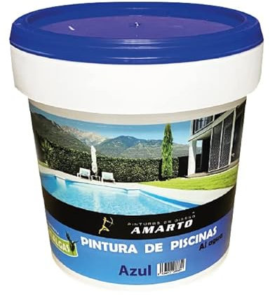 Pintura de Piscinas al Agua, con aditivo antihalgas (5 Kg., Azul)