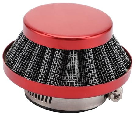 WOOSTAR Filtro Aria Alluminio Moto 35mm Sostituzione per 50cc 70cc 90cc 110cc 125cc ATV 4 Route Dirt Pit Bike Go Kart Scooter Rosso