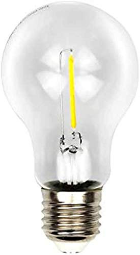 MJ PREMIER Bombilla LED (M) solo para lámparas que funcionan con pilas, blanco cálido E27, 3 V, bombillas LED de bajo voltaje (60 x 108)