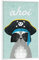 artboxONE Poster mit weißem Rahmen 75x50 cm Für Kinder AHOI Waschbär! - Bild waschbär Animal Babyboy