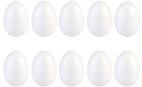 SOIMISS 20 Stücke Styroporeier Styroporkugeln 7cm Basteleier Ostereier Styropor Eier zum Basteln und Bemalen Balls Kugeln für DIY Handwerk Spielzeug Hochzeit Osternest Füller