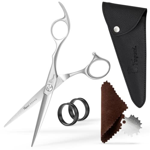 Fagaci Haarschneideschere Profi 5.5 mit Extrem Scharfen Blättern, Haarschere Friseurschere Profi aus 440C-Stahl, Friseur Scheren Professionell Feiner Schnitt, Schere Haare Schneiden Set