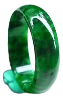 YZDKJ Jade Ring Natürlicher Burmese Jadeite Ring Schmuck Fine Schmuck Trockene Blüte Grüner Fingerring Smaragd Herren- und Damenring (Gem Color : Inner Diameter 20 mm)