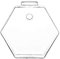 RNCOZE 4 macetas colgantes de pared para colgar en la pared, jarrones colgantes de cristal, terrarios para decoración del hogar, oficina, forma hexagonal (sin clavos)