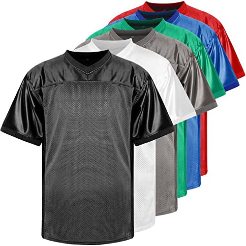 Phoneutrix Blank Fußball Trikot Sport T-Shirt Hip Hop Trikot für Party, schwarz, XX-Large