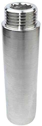 AERZETIX - C57692 - Rallonge raccord de jonction droit à visser - filetage mâle/femelle 1/2 - longueur 80mm - en métal