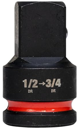 Milwaukee Shockwave Impact Socket Adaptor 1/2 Inch Square to 3/4 Inch Square