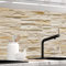 Stickerprofis Küchenrückwand Matt selbstklebend - STEINWAND ASHLAR - 0.5mm versteifte PET Folie, zuschneidbar, Spritzschutz PRO 60 x 400cm
