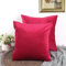 CALIYO Kissenbezug 45x45, Samt Uni Kissenhülle, Kissenbezüge für Zierkissen Dekokissen Sofakissen Couchkissen viele Farben (45x45 cm, Rot).