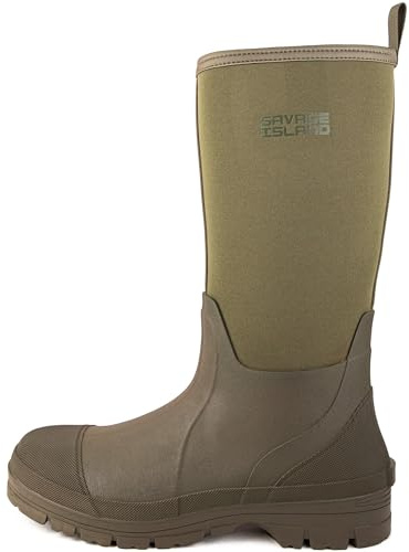 Savage Island Arran Wasserdichte Neopren-Gummistiefel – Isolierte, Wasserdichter warme in Schwarz oder Grün