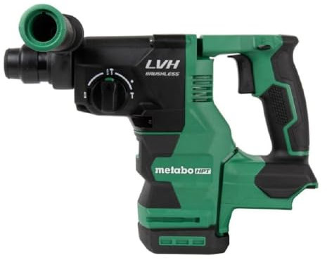 Metabo HPT Martello rotante MultiVolt™ 18V | Solo strumento - Nessuna batteria | Capacità 1-1/32 pollici | SDS Plus | Impugnatura a basse vibrazioni | Controllo della forza reattiva | DH1826DAQ4
