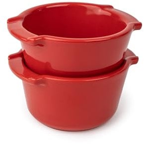 Peugeot - Duo de ramequins Appolia 11 cm rouge