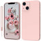 KPPIT Compatible with iPhone 14 Plus case 6.7 inch,Silicone Case,Ultra Slim Soft Gel Anti-Scratch,Microfiber Lining,Rubber Shockproof Case Cover iPhone 14 Plus, Pink