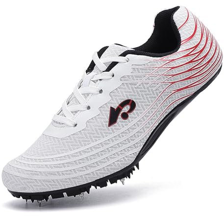 Zapatos de Clavos Atletismo para Pista Campo,8 Clavos,Zapatillas Deportivas para Correr Usar Deporte Respirable Deportes Zapatos Botas de Spike Profesionales Hombre femen Adulto niño Training,36-45 EU