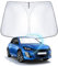 WEIPIN Parasol Compatible con Peugeo-t 208 e-208 2008 e-2008 2020-2024 Parasol de Coche para Parabrisas Delantero para Peugeo-t 208 Accessori con refrigeración Anti UV, protección Interior