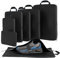 Packing Cubes Compression 7 Pack Travel Pro Packing Cubes Organizer with Shoe Bag and Tech Travel Pouch - Cordura Compression Packing Cubes Cruise Essentials 2024 Packing Cubes for Travel Compression
