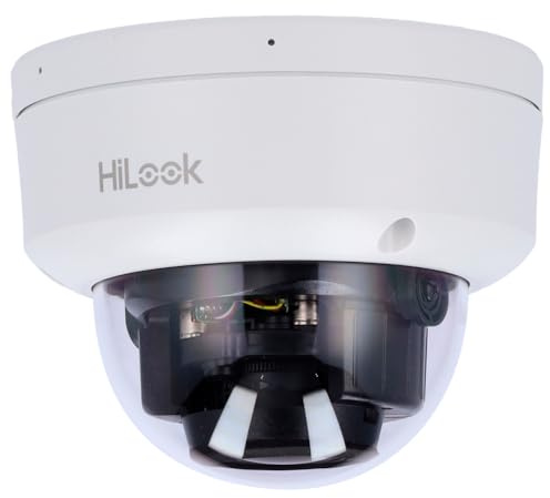 HiLook - IP Dome Camera - 4 Megapixel Auflösung (2560x1440) - Motorisierte Varifokallinse 2,8~12 mm | Mikrofon - Hybridlicht 30 m | PoE IEEE802.3af | MicroSD - Bewegungserkennung 2.0 | IP67 IK08