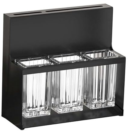 FytStycale Organizador de Cubiertos de Cocina, Soporte Elegante para Cuchillos Y Utensilios, Negro, Individual