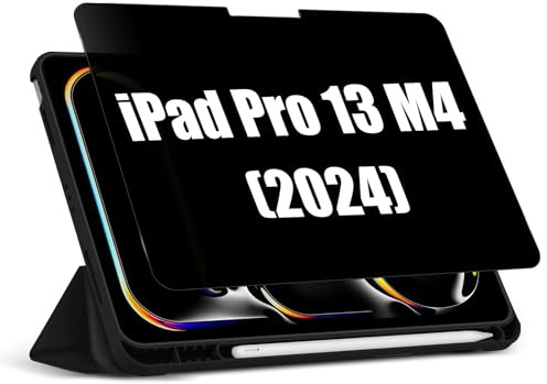 MokaZii Protector de Pantalla Privacidad para iPad Pro 13 M5 2025/M4 2024, Tablet Privacy Cristal Templado Film, 9H Vidrio Templado Anti-Espion Screen Protector para iPad Pro 13 M5