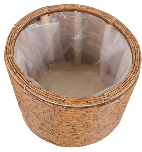 MERRYHAPY Panier De Jardinière Tressé Main Panier à Plantes Et Fleurs pour Maison Pratique Et Décoratif