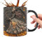 Taza de té de bruja, taza de café de bruja, taza de Halloween, taza de cerámica de Halloween, elegante, 350 ml, para hombre y mujer