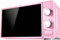 LABLADUO Tostapane elettrico, timer per forno a microonde cottura espresso con un solo tocco facile da pulire, design elegante mini forni da 20 litri (rosa)