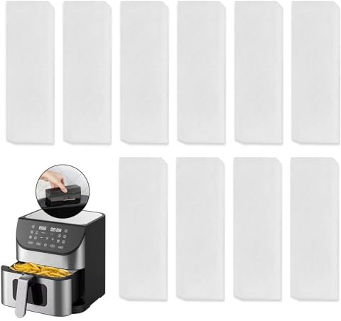 10Pcs Replacement Compatible with Instant Vortex Plus Air Fryer Filters, White Air Fryer Replacement Filters for Instant Vortex Plus for Odor Erase Absorbing Grease Keeping Pans Clean