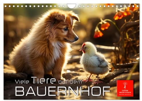 Viele Tiere auf dem Bauernhof (Wandkalender 2026 DIN A4 quer), CALVENDO Monatskalender: Eine Menagerie mit wunderbaren Tieren, nützlich aber auch zum Liebhaben. (CALVENDO Tiere)