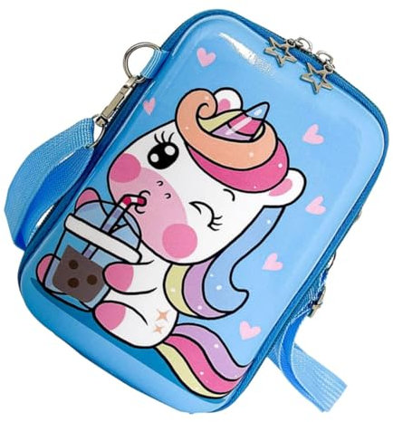 SAFIGLE Adorable Umhängetasche Für Mädchen Cartoon Crossbody Tasche Für Junge Mädchen Große Kapazität Für Süßigkeiten Und Persönliche Gegenstände Für Strand Party Reisen Und