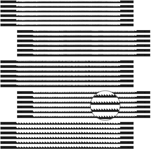 30 Stück Dekupiersägeblatt 127mm Laubsägeblätter mit Stift 10/15/18/20/24 | Dekupiersägeblatt Zähne für Dekupiersäge zum Sägen von Holz Kunststoff Schaumstoff Standard-Feinschnitt-Sägeblätte
