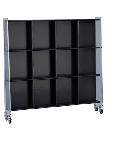 ruyi-1986 Bookcases Acrylic Magazine Rack, Newspaper, Household Storage, Simple Floor Picture Book(Black)