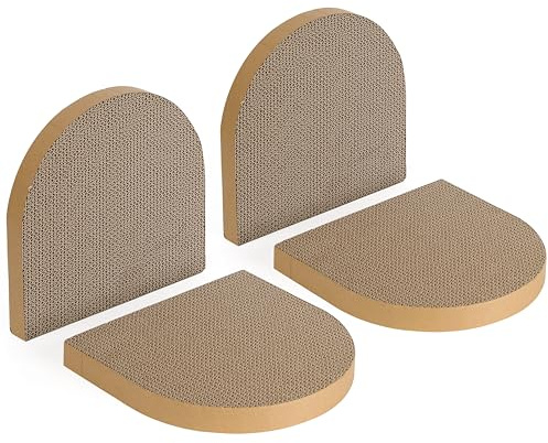 FUKUMARU, 2 Piezas de Recambio para rascador de Gatos, Panel de cartón de 50 x 31 cm (3,5 cm de Grosor), rascador de cartón, rascar, Dormir y Jugar.