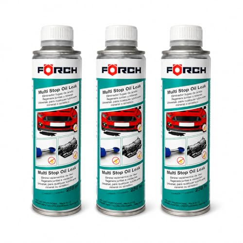FORCH Tapa Fugas Aceite Coche, antifugas Motor y transmisión, Stop Leak Que repara Fugas sin Desmontar, válido para Motor, Caja de Cambios y dirección, 250 ml (1)