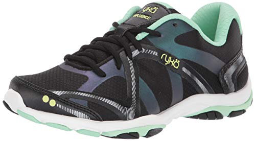 RYKA Damen Influence Crosstrainer, Schwarz/Grün,39