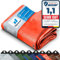 Floordirekt Abdeckplane | Gewebeplane | Schutzplane | Bootsplane | Zeltunterlage für Camping | Garten | wasserdichte Planemit Ösen | Viele Qualitäten, Größen, Farben 3x5m, 15m² 140 g/m², Orange