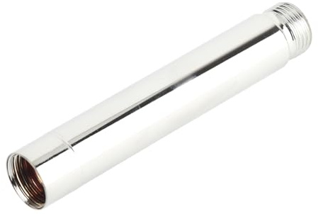 4inch Shower Extension Tube, Fydun Shower Arm Extension, 201 Stainless Steel Shower Extension Round Tube with Chrome Plating Shower Head Extender for Bathroom Accessory
