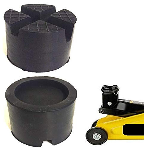 85x50mm mit 2V-Nuten/Waffeloberfläche Gummi-Auflage Unterlage Wagen-Heber Hebebühne eckig Auto Set Unterstellbock Klotz Rangier-Wagenheber Puffer Reifen Reifenwechsel LKW Räder KFZ Tuning Zubehör